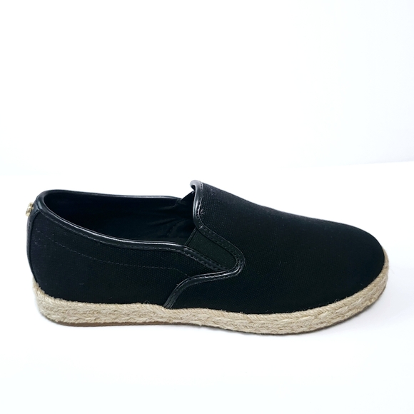 Michael Kors 7 M Espadrilles black slip on shoes New - Picture 3 of 14